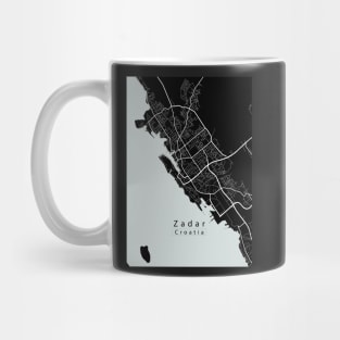 Zadar Coratia City Map dark Mug